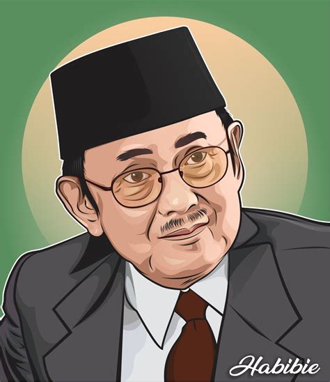 B J Habibie By Aprianto Sapondan Tokoh Sejarah Gambar Animasi