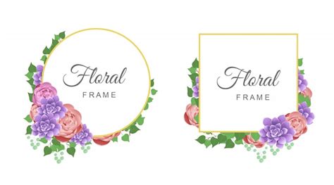 Premium Vector Beautiful Floral Frame