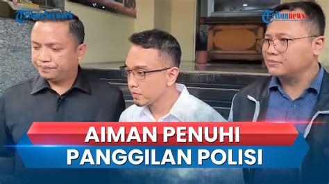 Aiman Witjaksono Penuhi Panggilan Polda Metro Jaya Diperiksa Soal