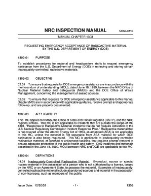 Fillable Online Pbadupws Nrc Manual Chapter Requesting Emergency