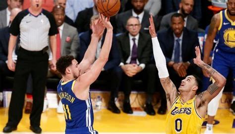 Le MVP De La Nuit Klay Thompson Au Presque Parfait Clairement Dans