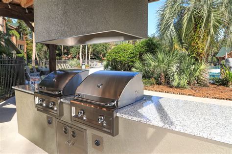 Dual Grill Outdoor Kitchen In Lutz Tampa Fl Just Grillin