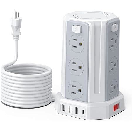 Regleta Con Puertos Usb Cable De Extensi N De Metros Con M Ltiples