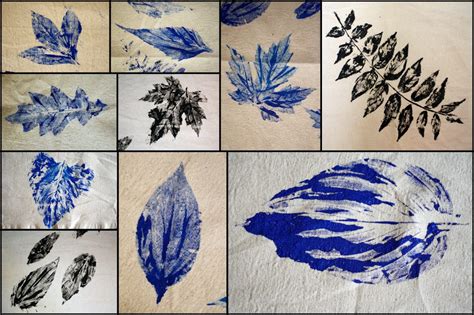 Backyard Arts and Crafts: Leaf Printing