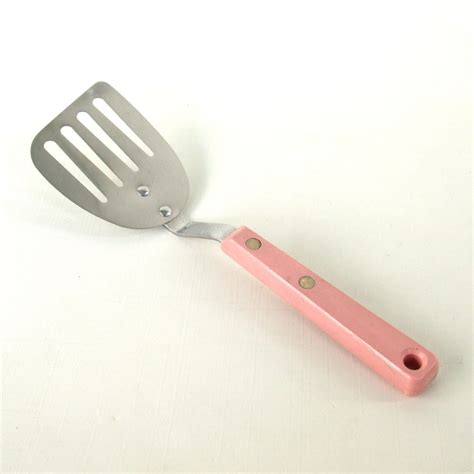 Vintage Ekco Forge Small Stainless Spatula Pink