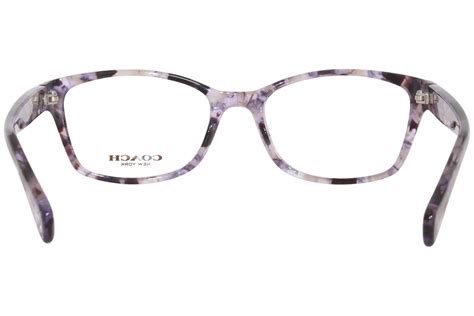 Coach Hc6065 5548 Eyeglasses Womens Purple Tortoise Full Rim 51 17 135