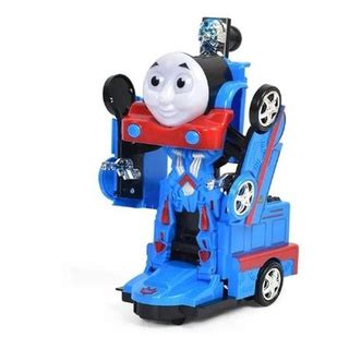 Brinquedo Trem Thomas Transforme Vira Rob Infantil Luz Som Bate Volta