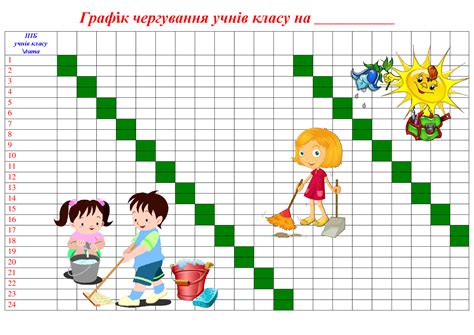 Класний куточок "Графік чергування"