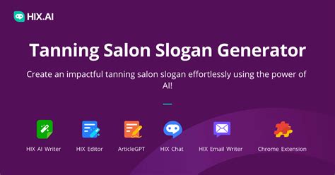 Free Tanning Salon Slogan Generator With 500 Memorable Examples Hixai