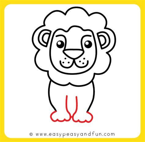 How to Draw a Lion – Step by Step Drawing Guide - Easy Peasy and Fun Sheep Drawing, Fox Drawing ...