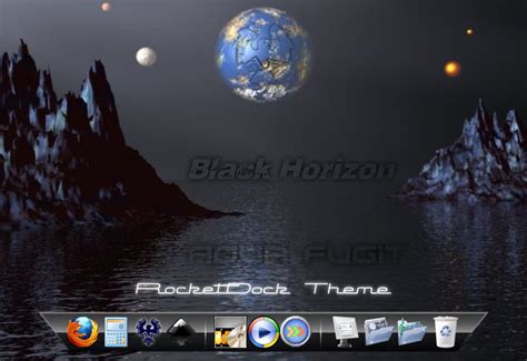 Black Horizon Rocketdock Skin By Aquafugit On Deviantart