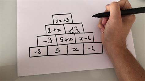 4eme Determiner La Valeur De X Dans Une Pyramide De Calcul Début D