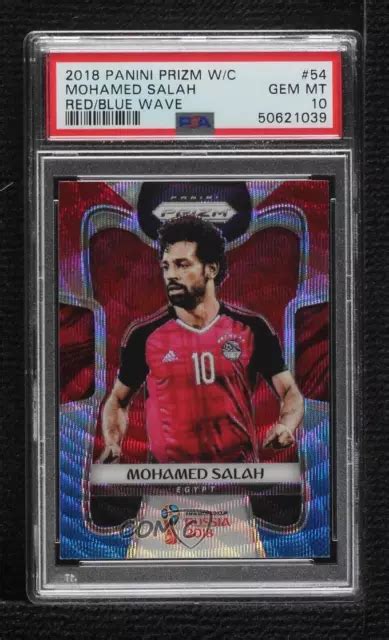 COUPE DU MONDE Panini Prizm 2018 Vague Rouge Et Bleu Prizm Mohamed