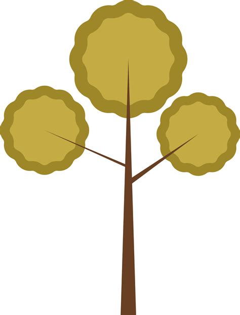 Tree With Three Branches Illustration On A White Background 13728317