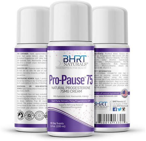 Progesterone Cream 7500mg Bioidentical Progesterone Usp Natural 90 Day Supply Usa Made