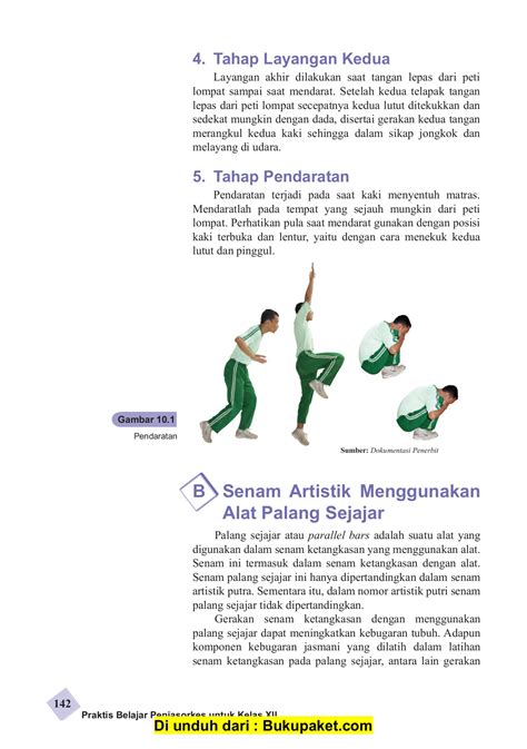 Pendaratan Setelah Melompat Peti Lompat Dilakukan Dengan 3