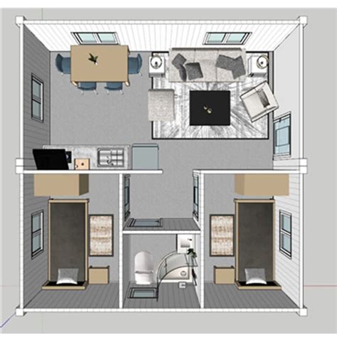 Thailand Portable Cabin Prefab Bedroom House Floor Plans Modular