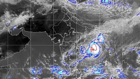 Satellite Captures Cyclone Dana Barrelling Towards Odisha Coast India