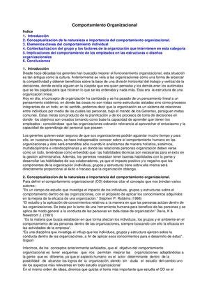 Calam O Comportamiento Organizacional