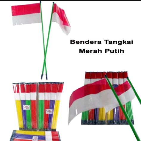 Jual Bendera Plastik Merah Putih Bendera Negara Indonesia Merah Putih 1