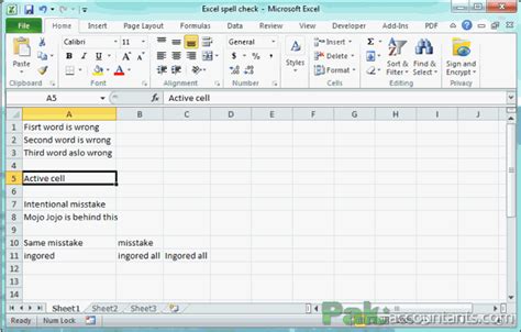 Spell Checking And Proofing In Excel Ten Things To Learn How It Works