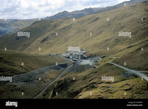 Honister Slate Mine and Fleetwith Pike, site of the proposed zip wire visitor attraction Lake ...