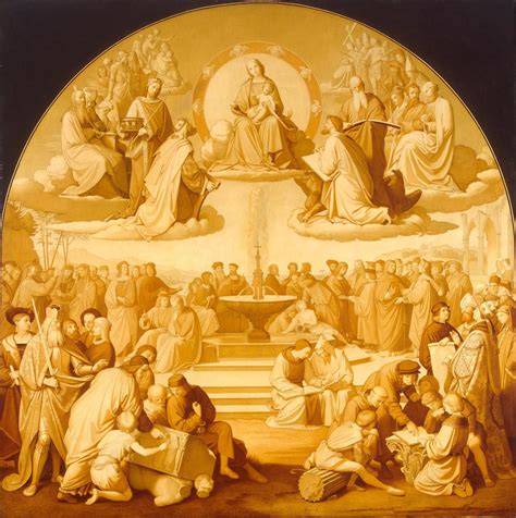 Triumph Of Religion In Art Painting Johann Friedrich Overbeck Oil