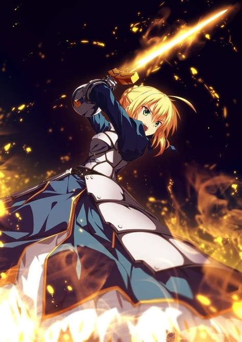 Artoria Pendragon Excalibur Excalibur Is My Mighty Blade Fate Zero