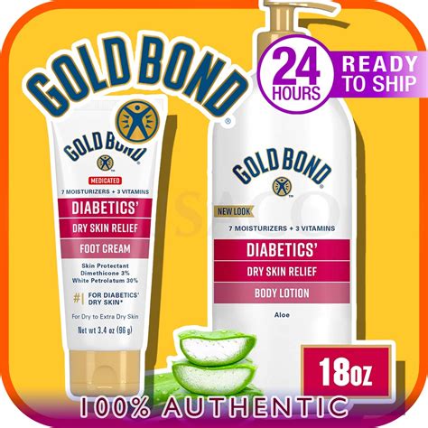 🔥in Stock🔥 Gold Bond Ultimate Diabetics Dry Skin Relief Hydrating Lotion Foot Cream 💯