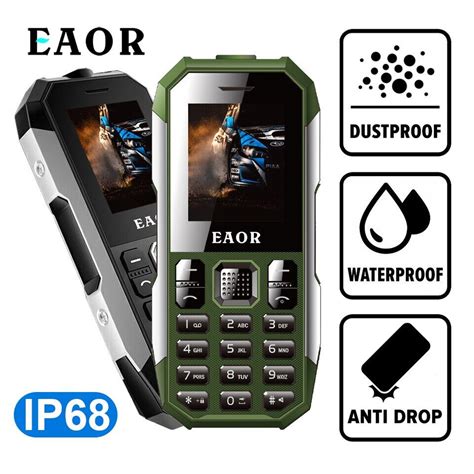 Eaor Feature Phone Ip68 Rugged Phone Waterproof Dustproof Keypad Phone