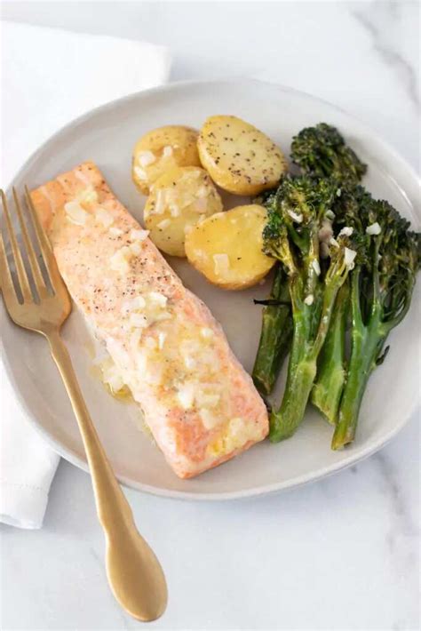 How To Make Salmon With Broccolini And Baby Potatoes Recipe