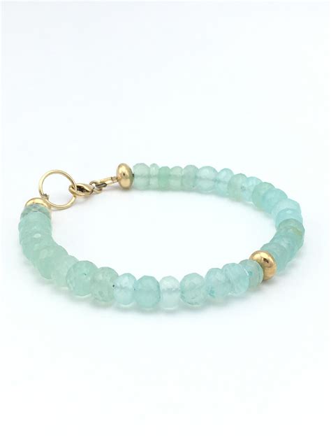 Aqua Chalcedony Bracelet