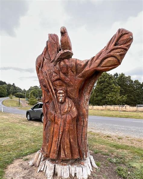 We Stumbled Across These Amazing Tree Stump Sculptures On Th Travel