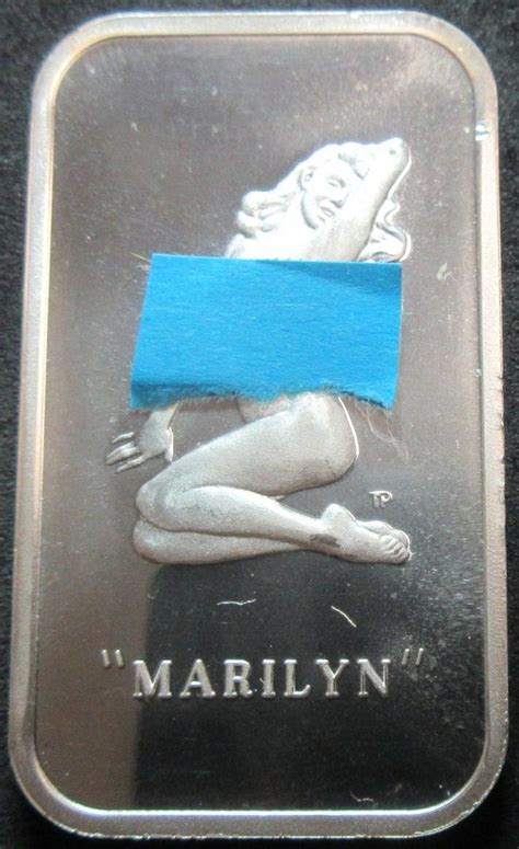 Marilyn Monroe Colonial Mint Ounce Fine Silver Bar