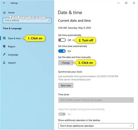 Change Time In Windows 10 Tutorials