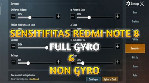 Setting Sensitivitas Pubg Redmi Note 8 Pubg Mobile Youtube
