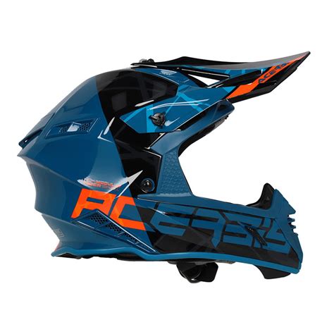 Acerbis X-track 2206 Helmet Black Green AC-0025032-325 Offroad Helmets ...