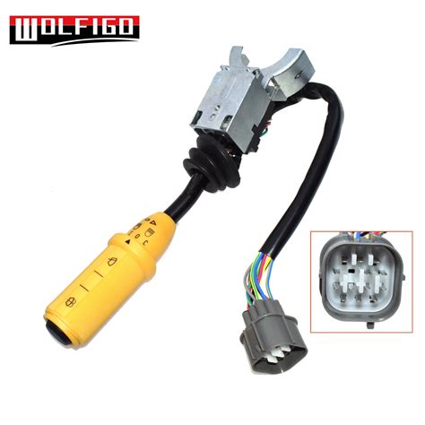 Wolfigo New For Jcb 3cx 4cx Wiper Lights Lamps Switch Column Stalk 701