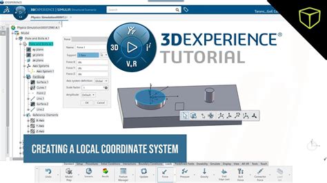 3DEXPERIENCE SIMULIA Creating A Local Coordinate System YouTube