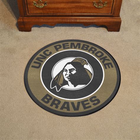 Fanmats Unc Pembroke Braves Roundel Mat