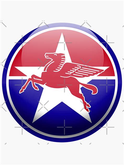 "Dallas Texas City - Pegasus Flag Symbol Roundel - Clean" Sticker for ...