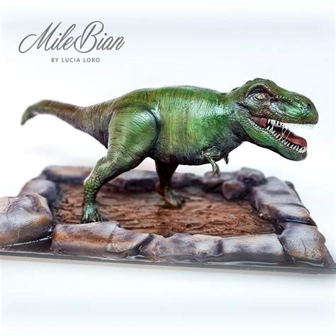 3d T Rex Cake Decorated Cake By Milebian Cakesdecor