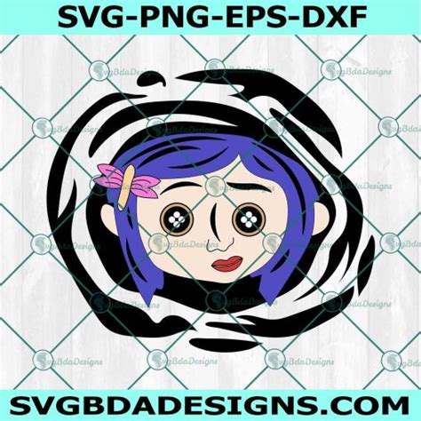 Coraline Button Eyes Svg Coraline Svg Witch Girl Svg Svgbdadesigns