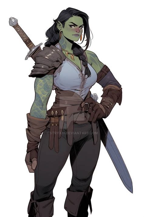 Adoptable Orc Female 8 By Stryxai On Deviantart In 2023 Female Orc