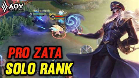 AoV Zata Gameplay Pro Play Solo Rank Arena Of Valor YouTube