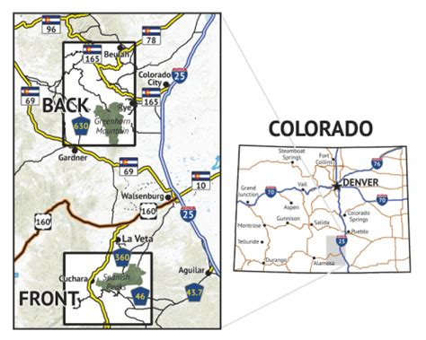 Greenhorn Mountain Wilderness CO - Outdoor Trail Maps