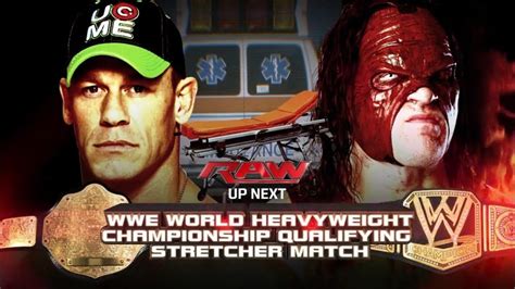 John Cena Vs Kane Lucha De Camilla Stretcher Match Wwe Raw