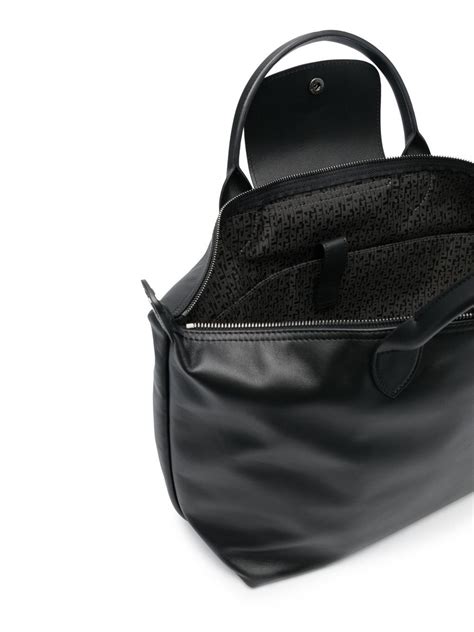 Longchamp Medium Le Pliage Tote Bag In Black Modesens