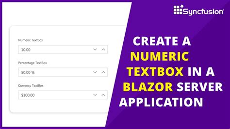 Create A Numeric Textbox In A Blazor Server Application YouTube