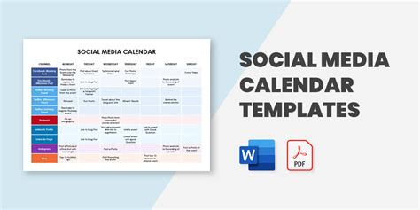 21+ Social Media Calendar Template - Free Word, Excel, PDF Documents Download